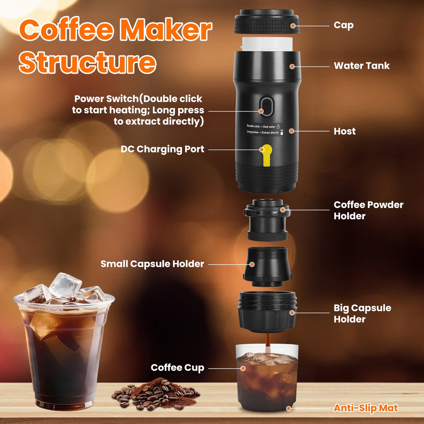 Portable Electric Coffee Machine