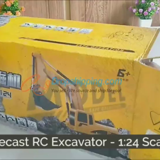 儿童合金遥控玩具挖掘机